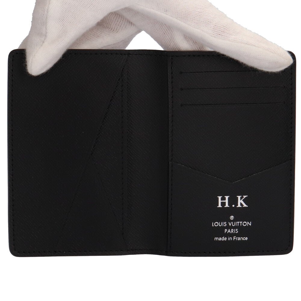 Louis Vuitton LOUIS VUITTON Organizer de Poche Taiga Card Case
