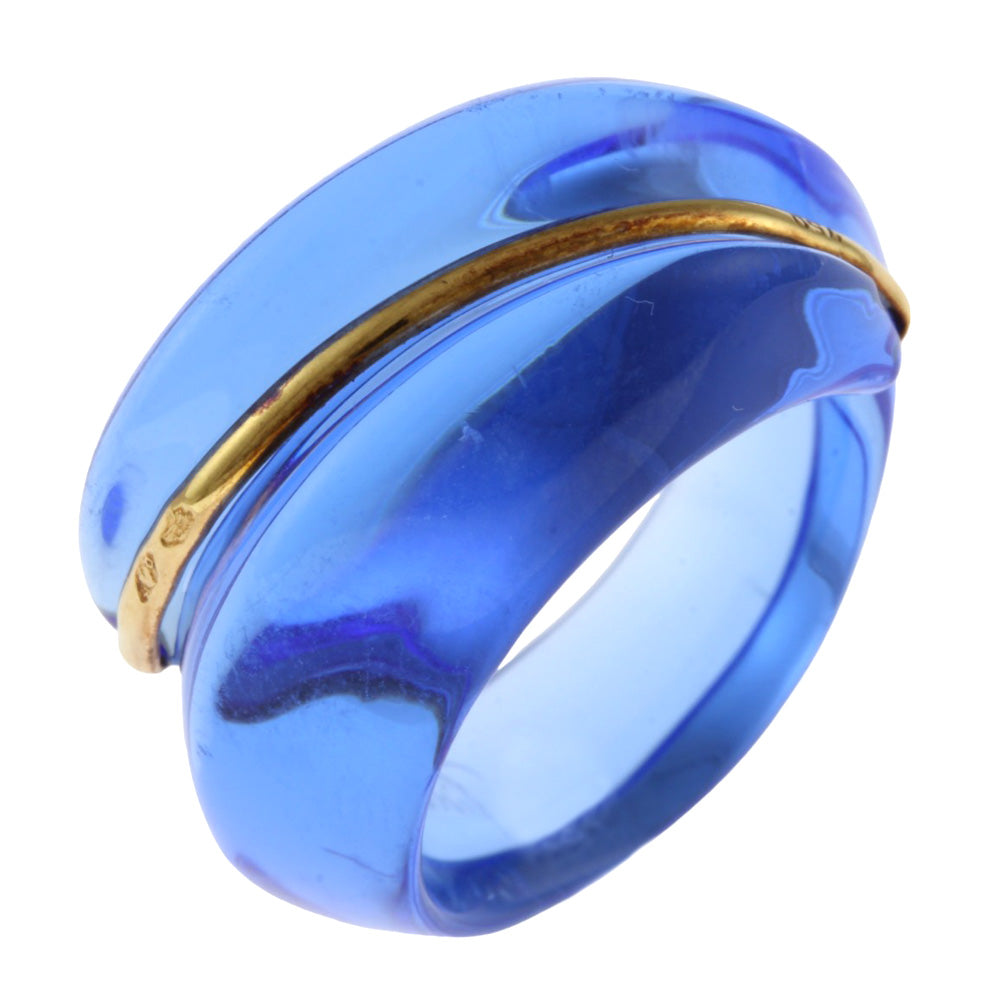 Baccarat バカラ クリスタルリング リング 指輪 10.5号 18金 K18