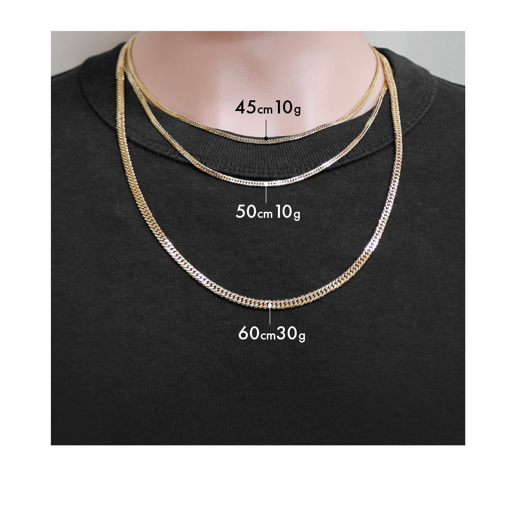 喜平 ネックレス 6面ダブル 6DCW 60cm 約150g 留め具 中折れ式