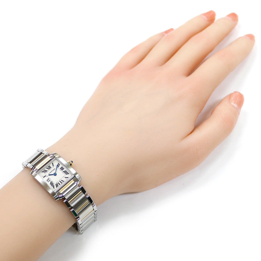CARTIER カルティエ タンクフランセーズSM 腕時計 ステンレススチール
