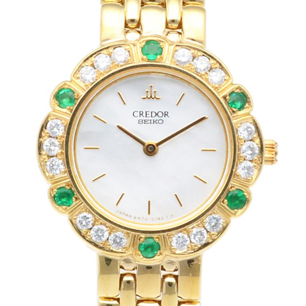 CREDOR SEIKO Credor Seiko Watch 18 Gold K18 Yellow Gold 4N70-0190