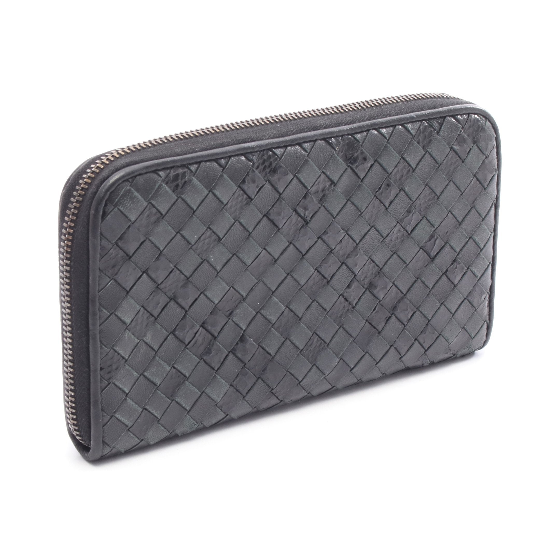 アイヤーズ イントレチャート ラウンドファスナー長財布 レザー