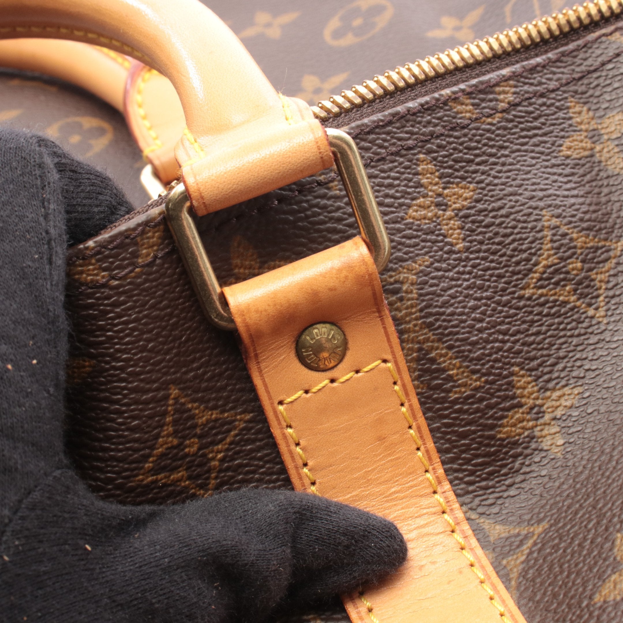 キーポル バンドリエール55 モノグラム ボストンバッグ PVC レザー