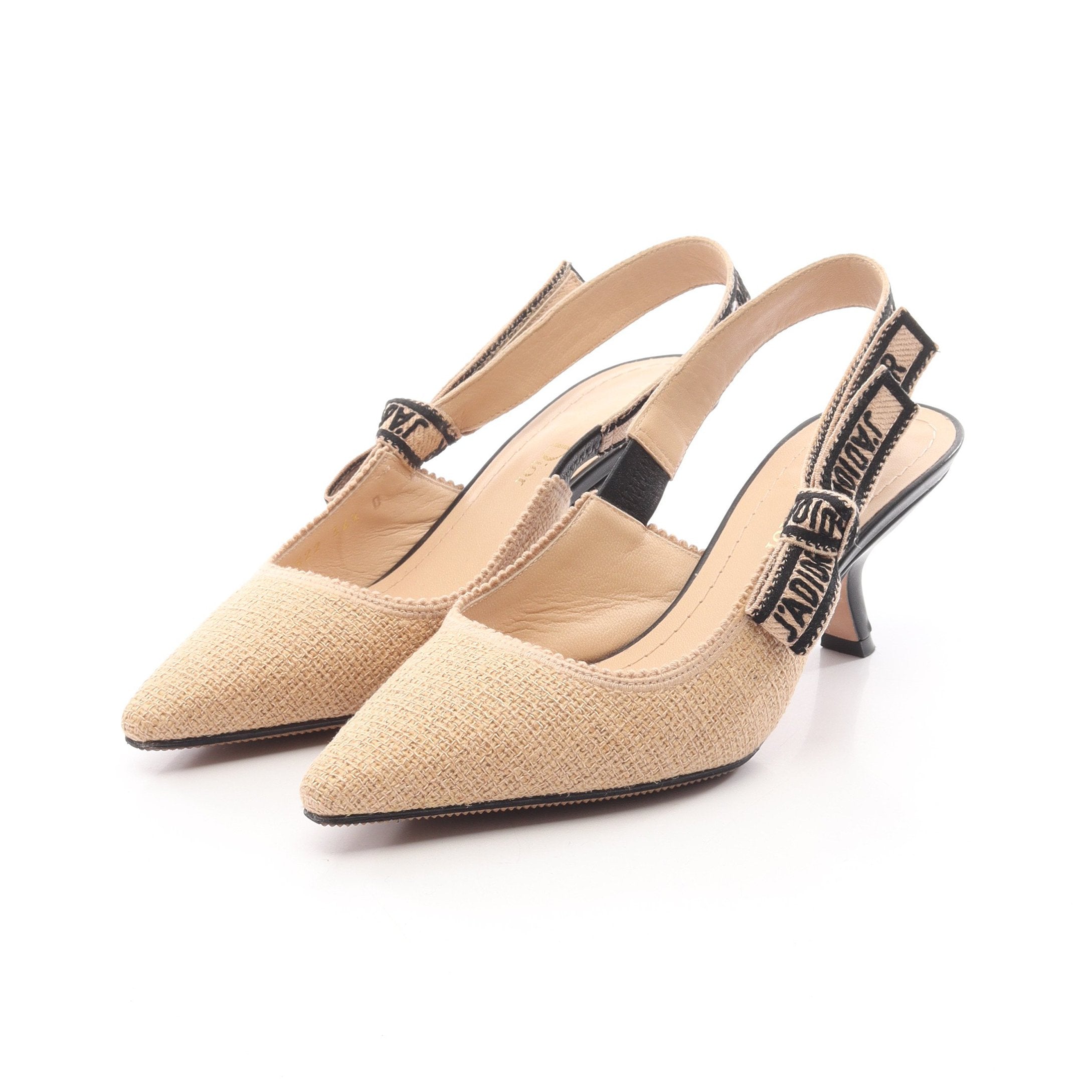 J'ADIOR スリングバック パンプス ジュート ベージュ クリスチャン