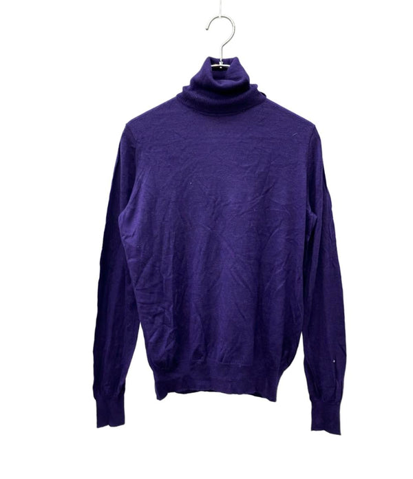 Drawer 長袖ニット 18G カシミヤシルクリブタートルニット 6513-106