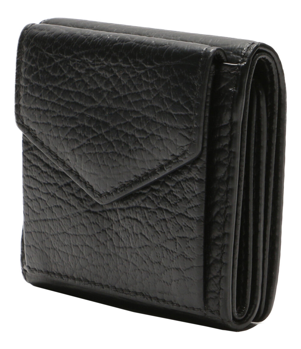 メゾンマルジェラ 二つ折り財布 4ステッチ ブラック レザー メンズ