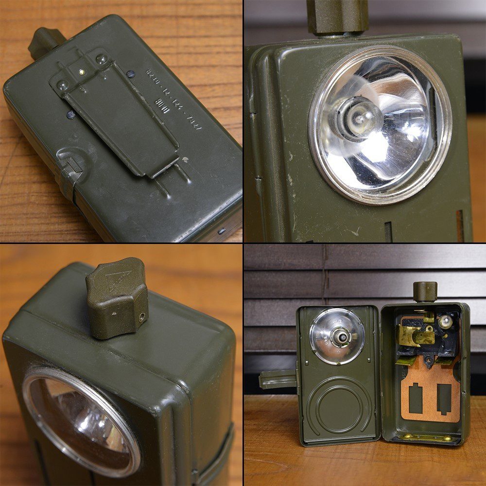 ドイツ軍放出品 シグナルライト 懐中電灯 カラーフィルター付き