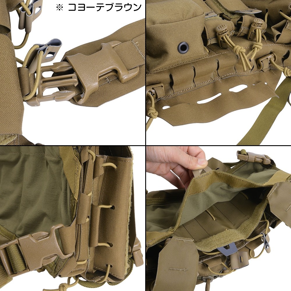 DIRECT ACTION チェストリグ THUNDERBOLT コンパクト ARマグ4本収納 CR