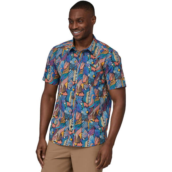 PATAGONIA M'S GO TO SHIRT JOY: PITCH BLUE - Hiking shirt
