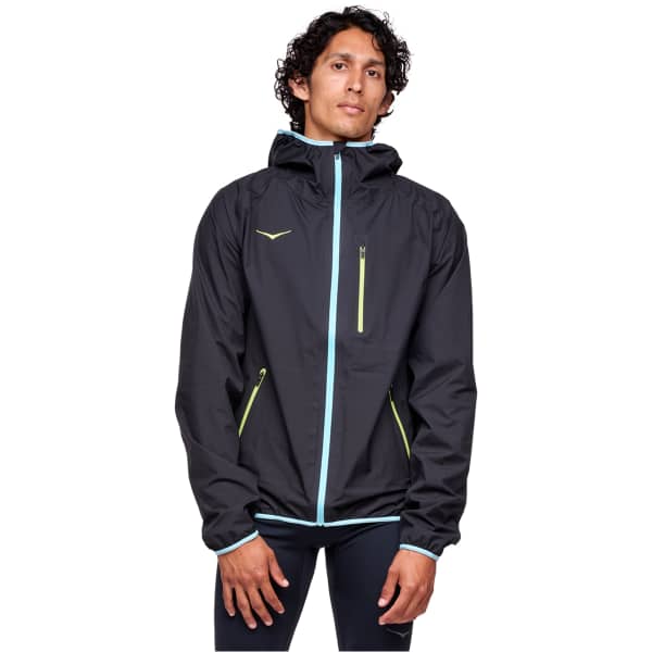 HOKA ONE ONE TECSKY WATERPROOF JACKET BLACK - Running jacket