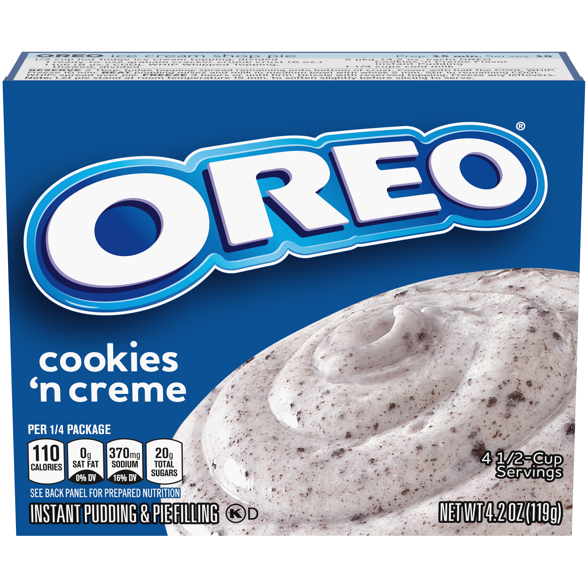 Oreo Cookies 'n Creme Instant Pudding & Pie Filling Mix | Jell-O