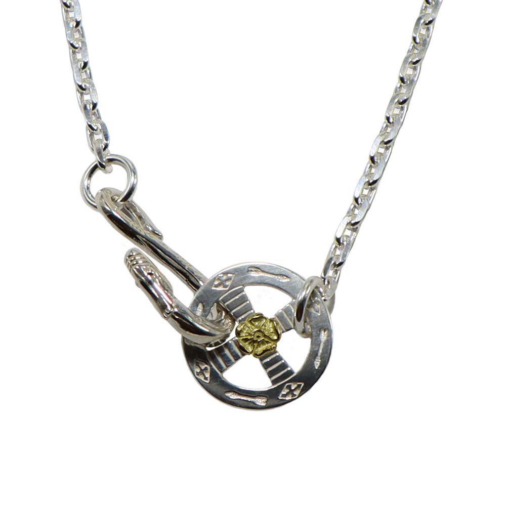 TADY&KINGネイティブフック＆ネイティブホイールK18ローズ付きチェーン