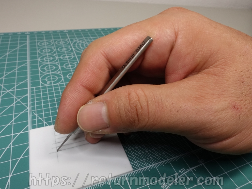 追従性は抜群【スジボリ堂 BMCタガネ0.2mm】レビュー | リターンモデラー
