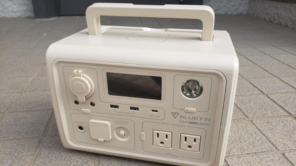 大特価！クーポンで19,740円】BLUETTI ポータブル電源 EB3A スチール