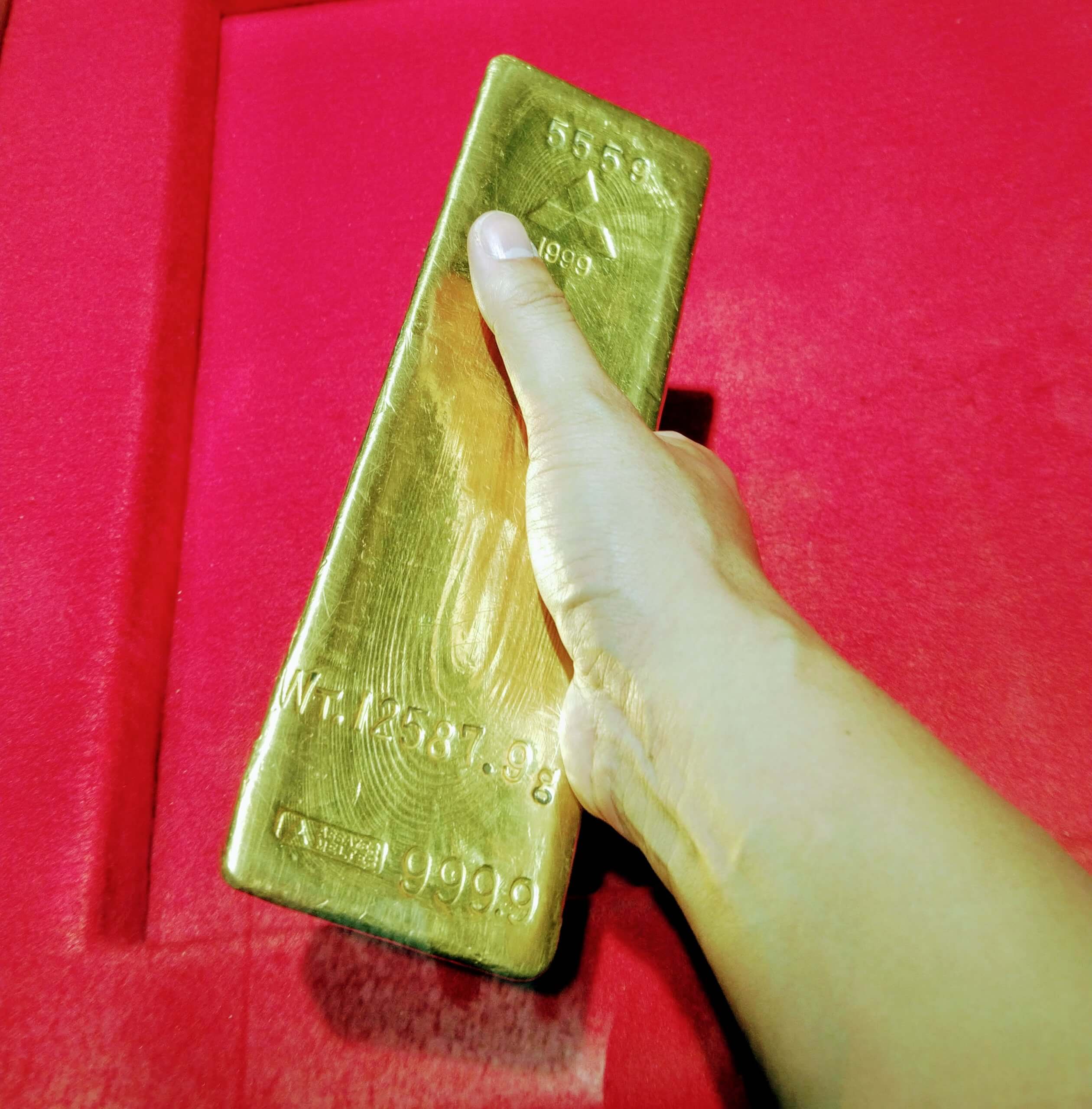 土肥金山】17億8,200万円の金をこの手に！世界最大の巨大金塊250kgと金