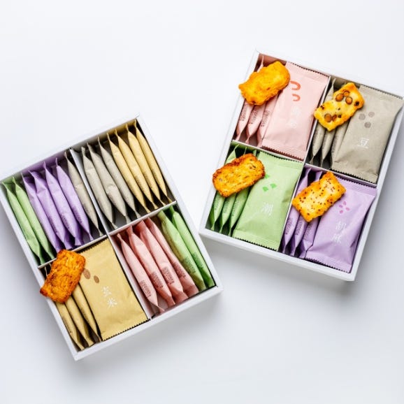 桝恵美のおかき 紡ぐ -60袋入-/おかき・おせんべい・贈答品(ギフト