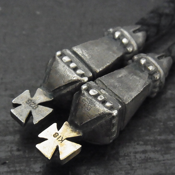 Stop light/ストップライト 2スカルピストン アメジスト/翡翠 K18