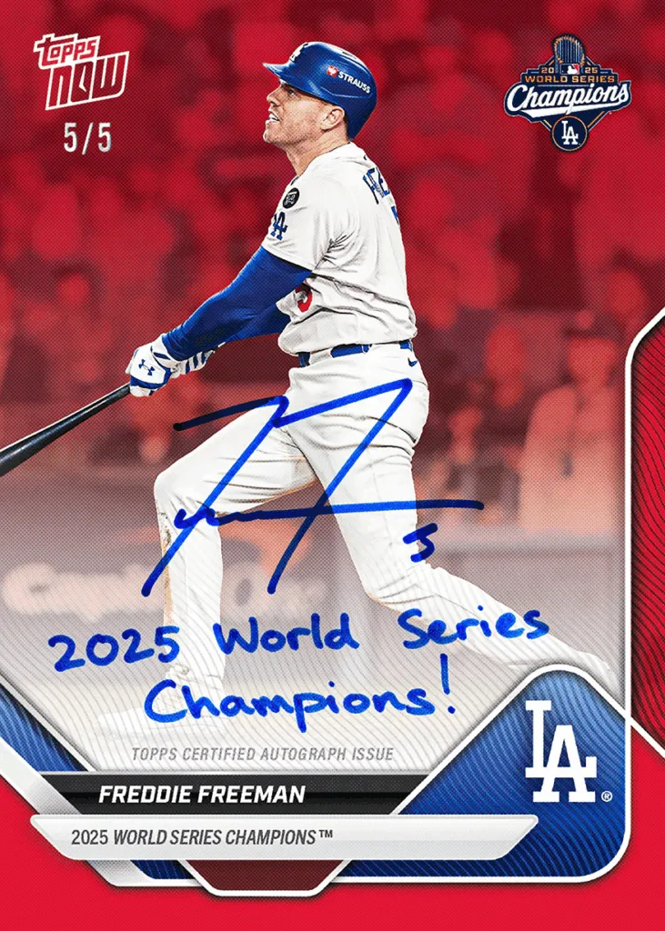 ドジャースのワールドシリーズ優勝を祝おう | Topps NOW® Los Angeles