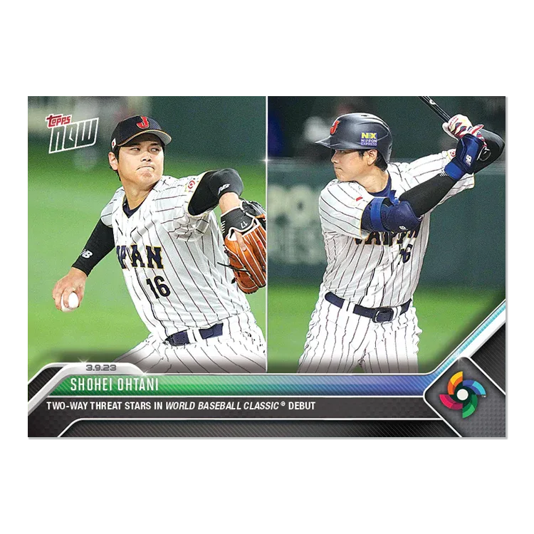 2023 WBC Topps NOWで振り返る侍ジャパンの軌跡 - Topps Ripped