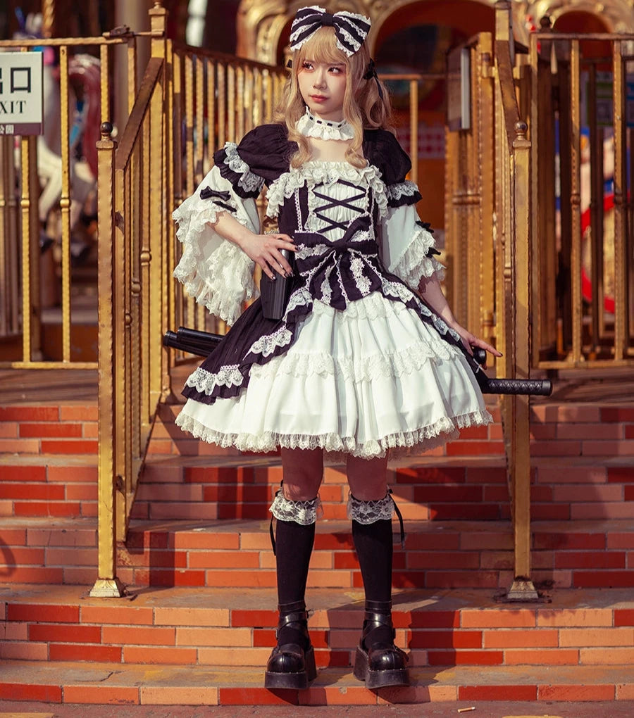 ヴィンテージロリィタ風レースリボンカチューシャ – ロリータ