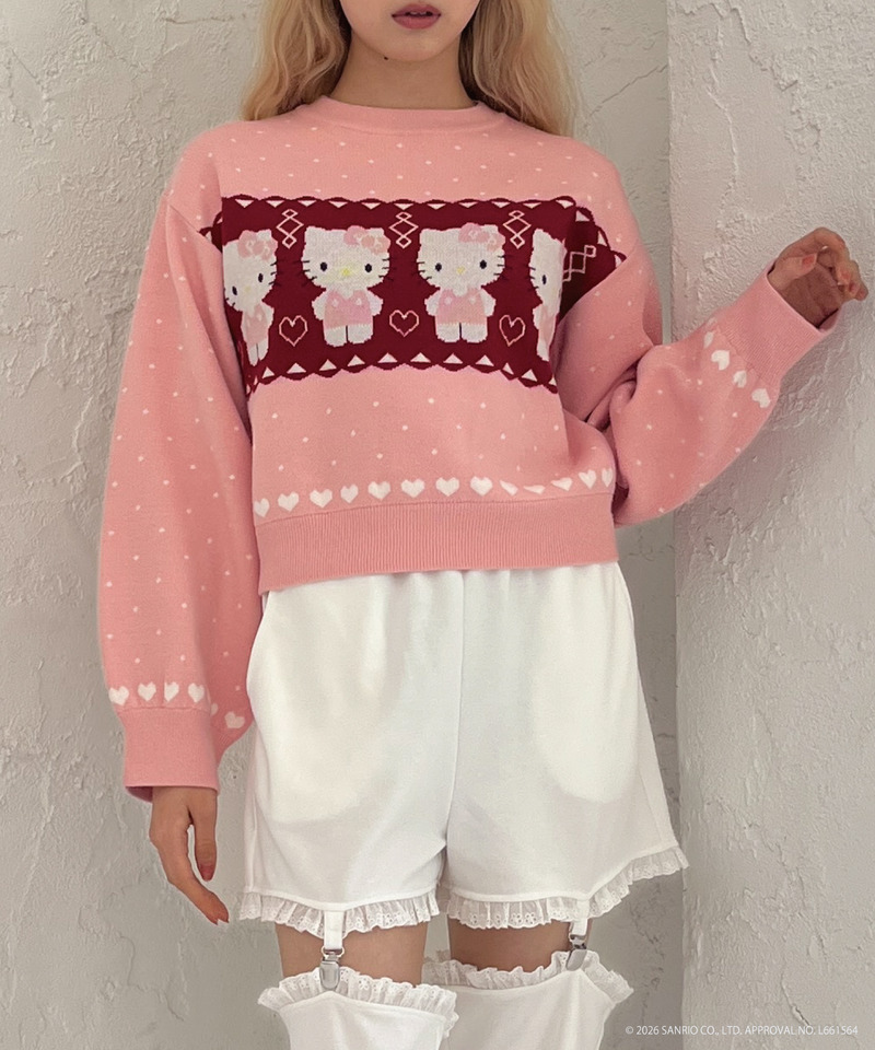 HELLO KITTY】NORDIC KNIT｜MORE self LOVE モアセルフラブ 商品詳細