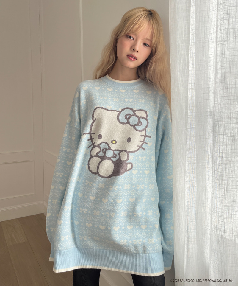 HELLO KITTY】BIG NORDIC KNIT｜MORE self LOVE モアセルフラブ 商品