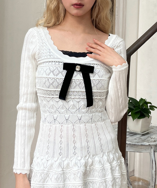 MAURIZIO MYKONOS クロップドレースキャミソール MAURIZIO MYKONOS