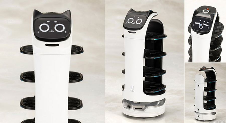 ファミレスでお馴染みのネコ型配膳ロボット「ベラボット(BellaBot)」の