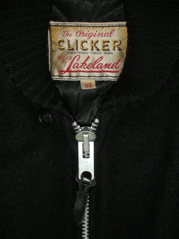 1950'S LAKELAND CLICKER FARAOH COAT [BLACK] SZ/38 黒 ファラオ