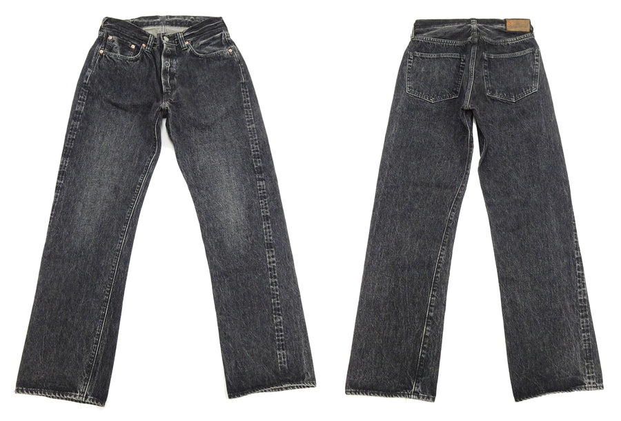 Sugar Cane Black Denim Jeans SC42460H Men's Classic Regular