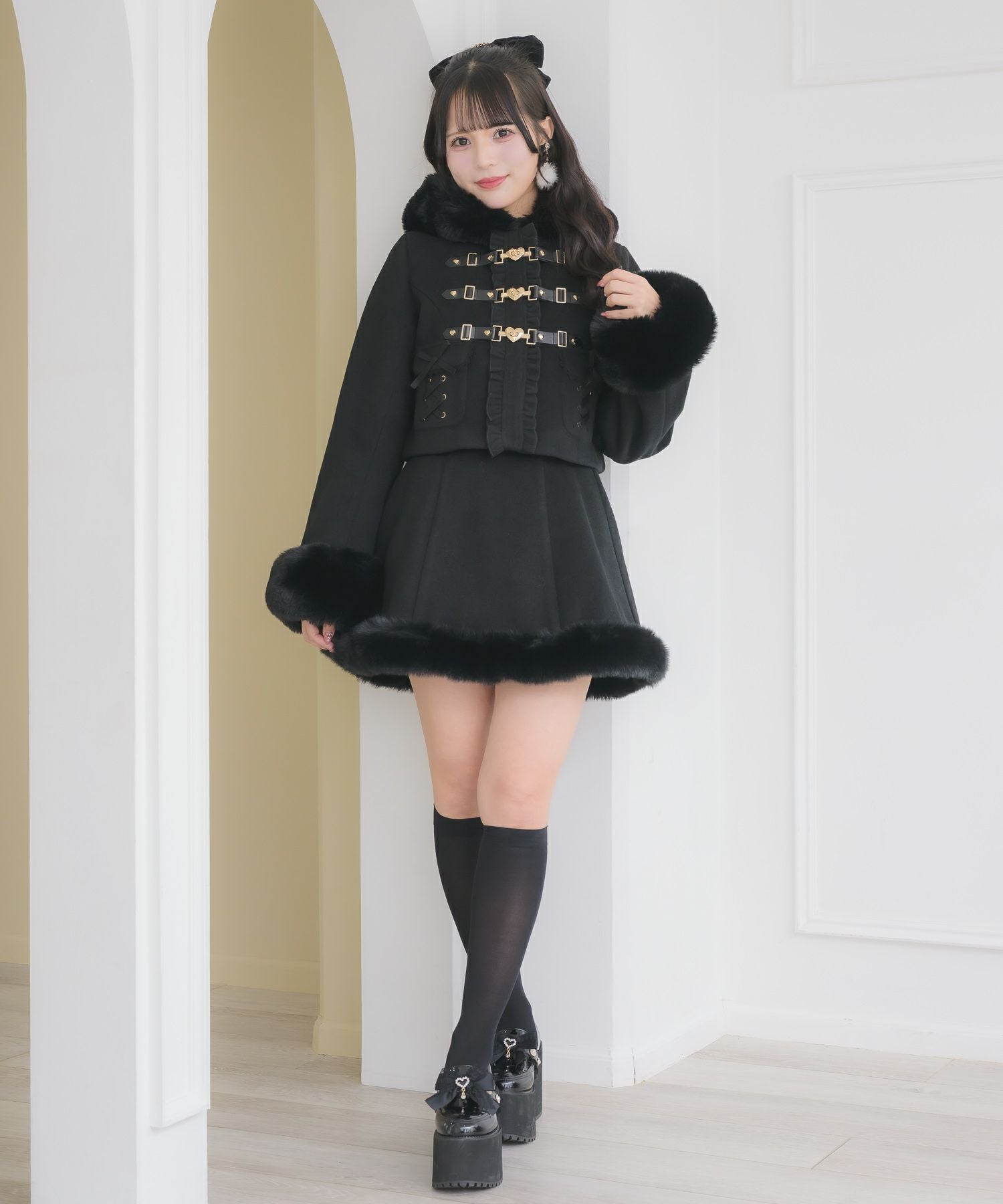 ハートバックルショートコート | Rlab store