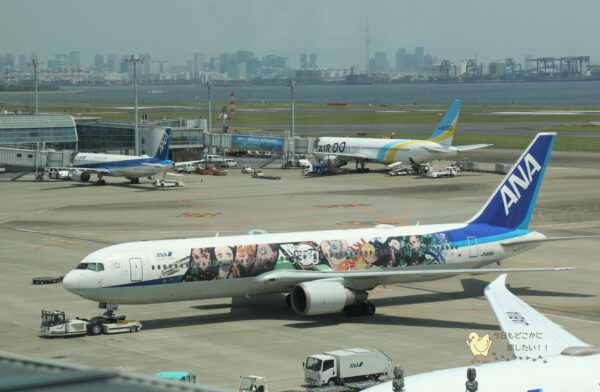 退役済み】ANA×『鬼滅の刃』の特別塗装機「『鬼滅の刃』じぇっと 壱