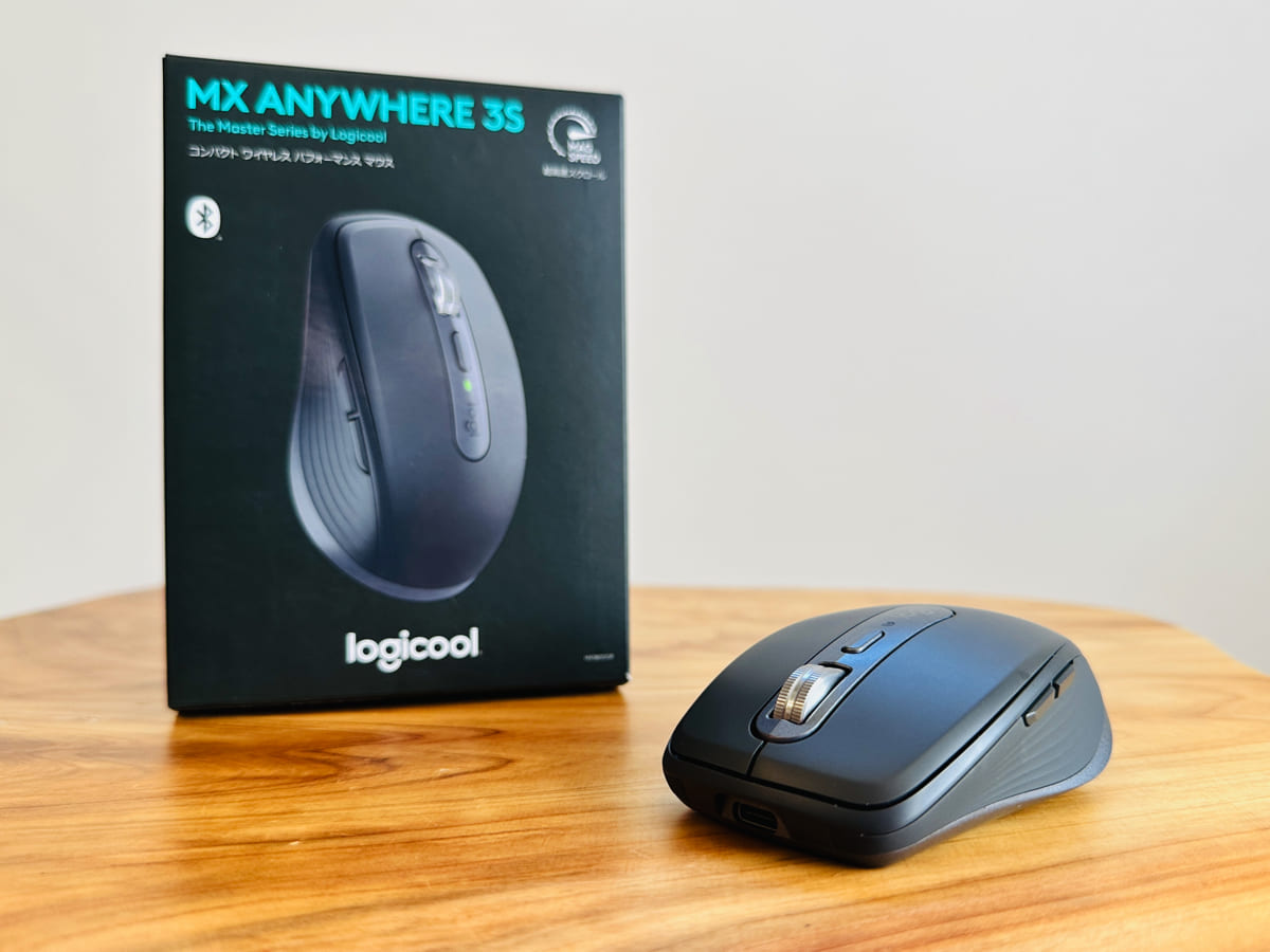 MX Anywhere 3S レビュー。クリック静音化、待望のLogi Bolt対応