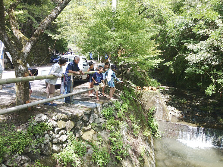 節安ふれあいの森で渓流釣り 愛媛/鬼北町】 手つかずの自然を満喫