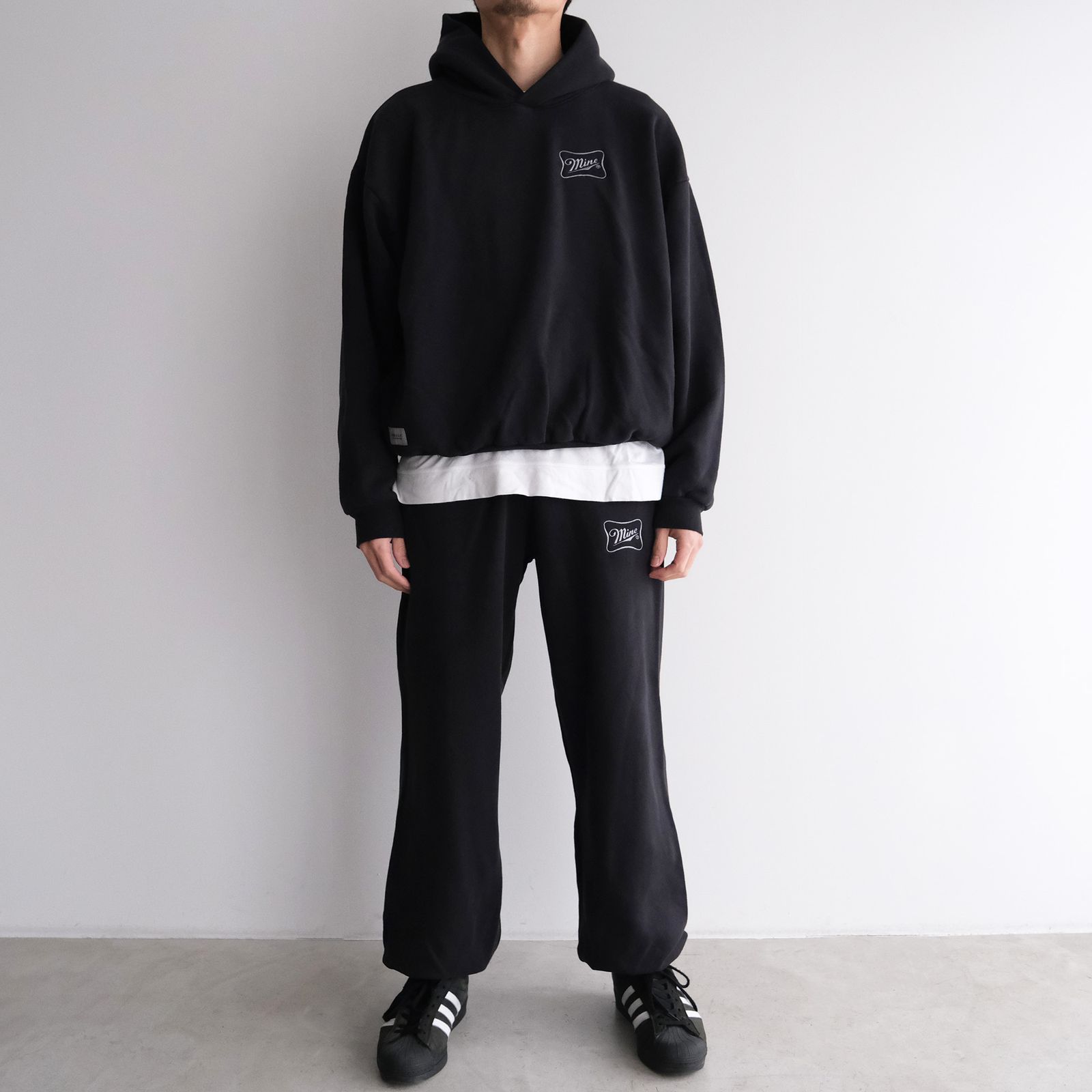 MINE USA - Cursive Sign ST PT 16oz -スウェットパンツ-（Fade Black