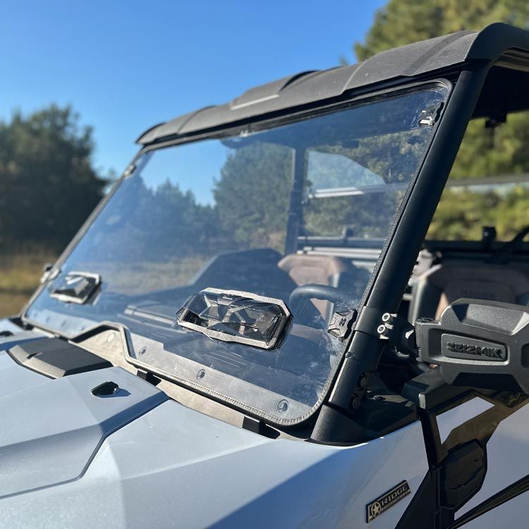 Kawasaki Ridge Toolless Versa-Vent UV Resistant Front Windshield