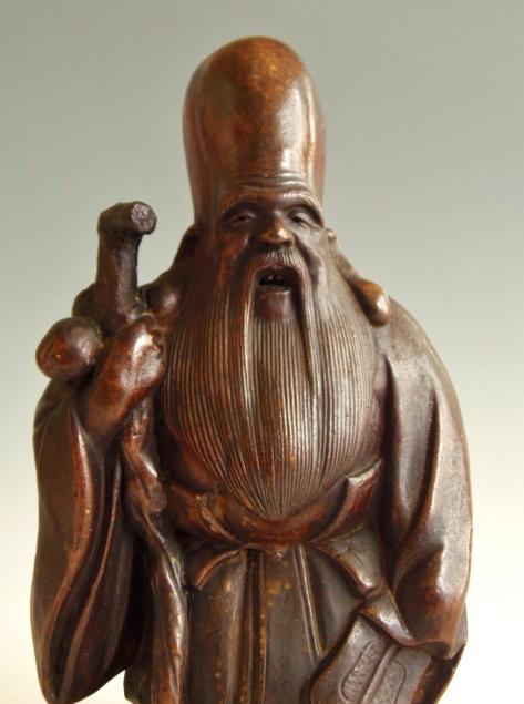 城南骨董-古備前焼 七福神 福禄寿 1158