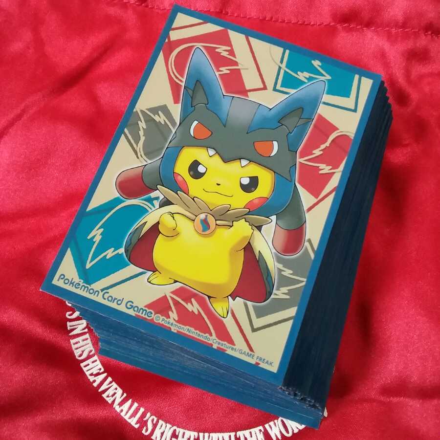 使用品】メガルカリオポンチョピカチュウ デッキシールド (Used