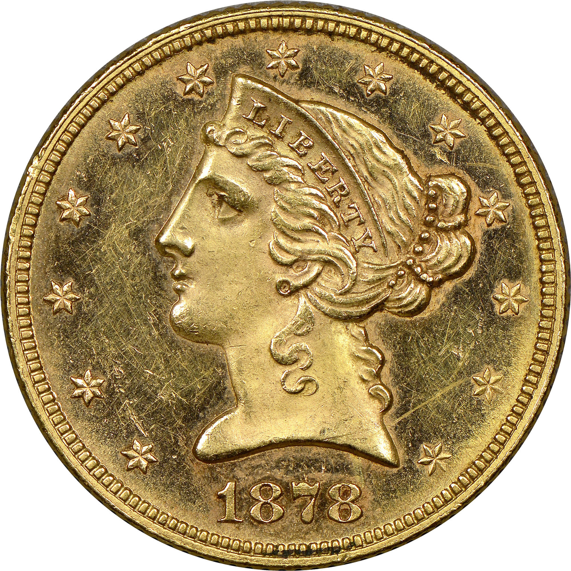 1878 $5 MS | Coin Explorer | NGC