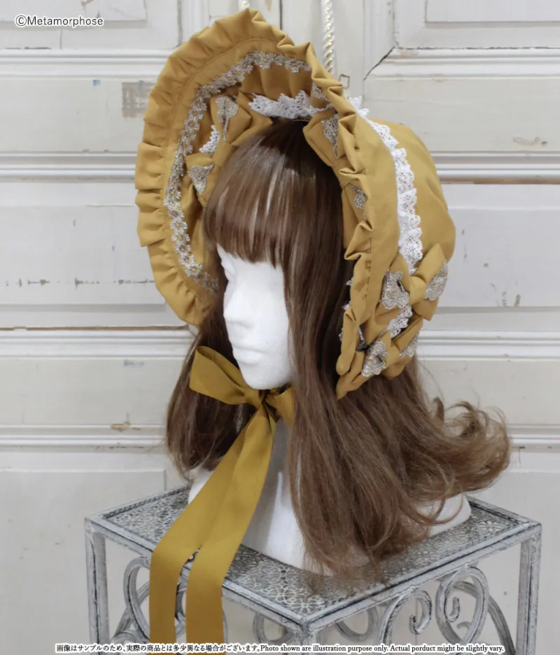 おとめのリボンたっぷりボンネット | metamorphose temps de fille