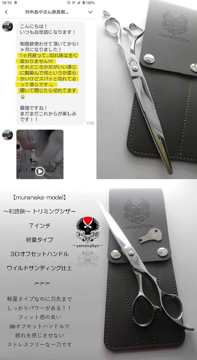 富士（FUJI)MORE-Z_MR60_カットシザー_6.0インチ_オフセット×ラクダ_柳