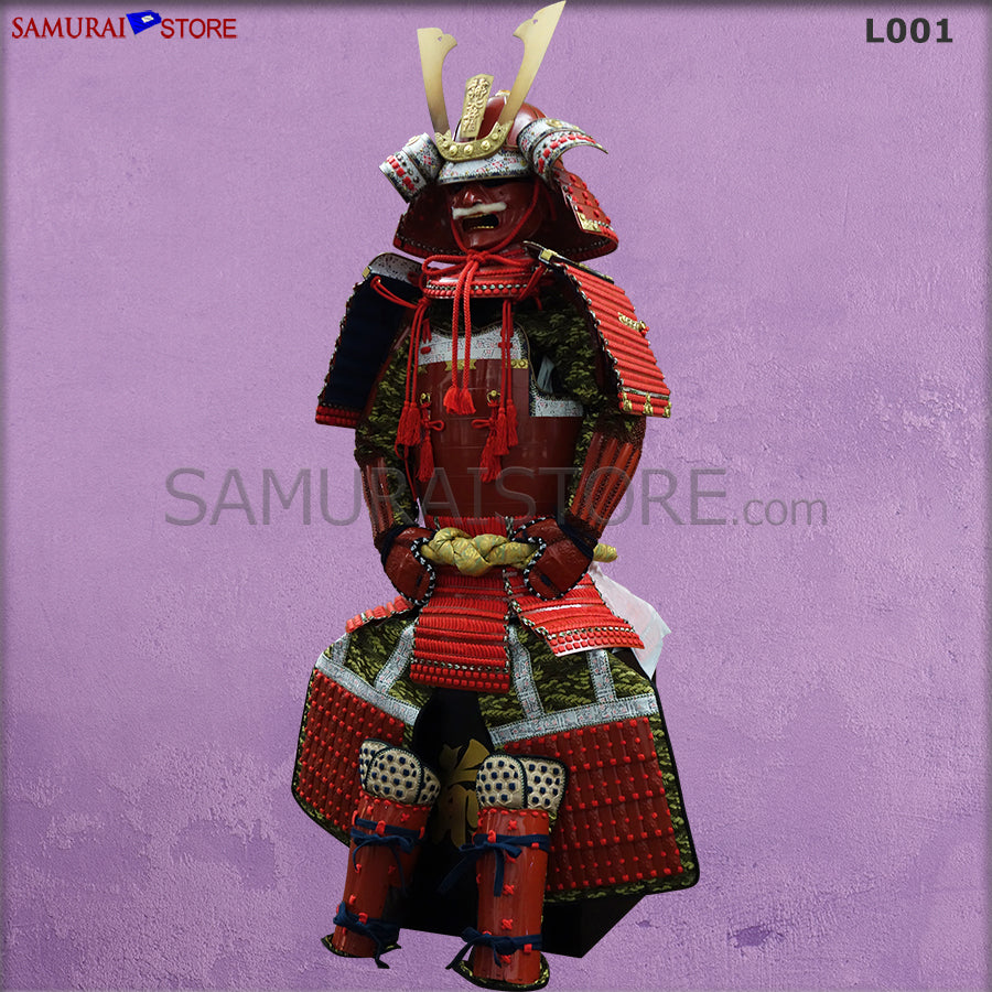 L001 赤二枚胴具足 鎧 等身大 - サムライストア SAMURAI STORE