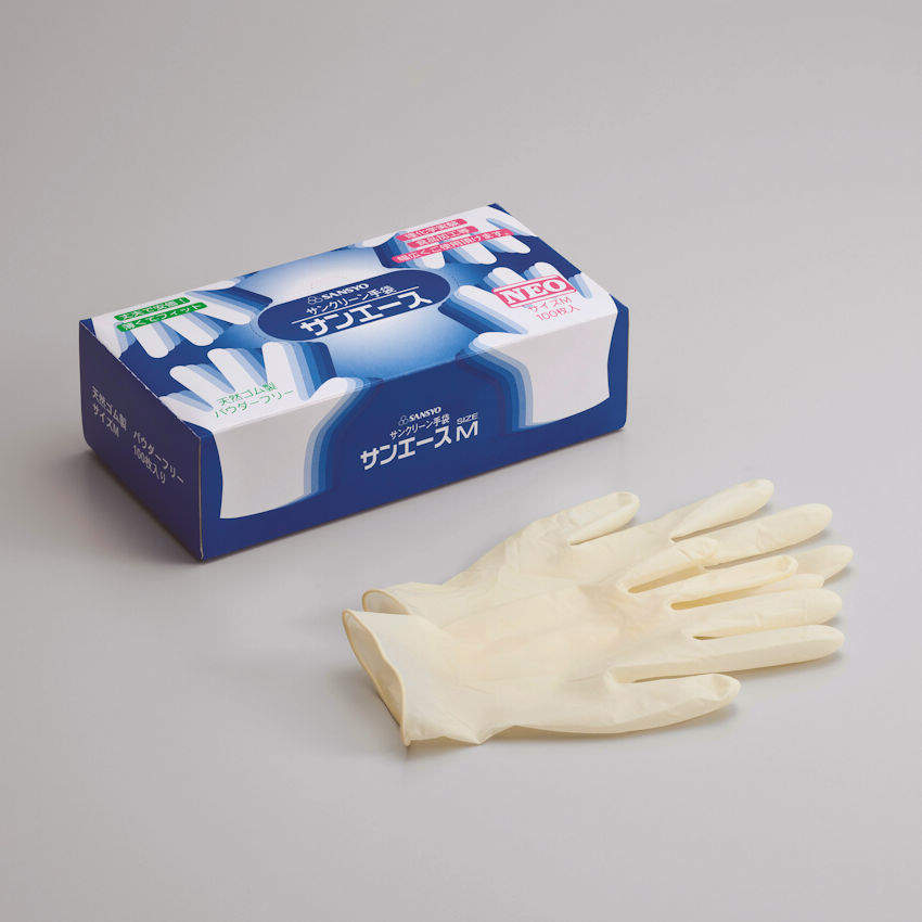 サンエースNEO ラテックス パウダーフリー SS 100枚入｜総合的