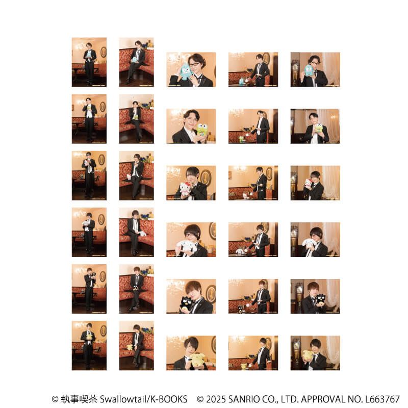 執事喫茶スワロウテイル×サンリオキャラクターズ｜L版ブロマイド3枚