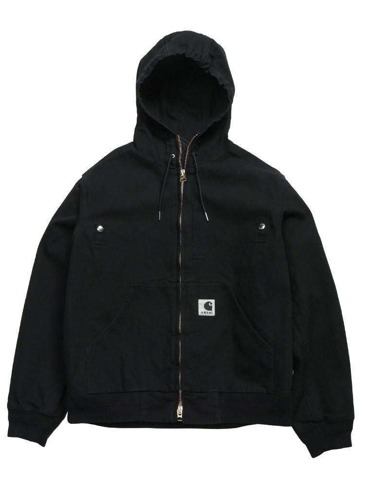 sacai (サカイ) コラボ sacai×Carhartt WIP ロゴ フーデット