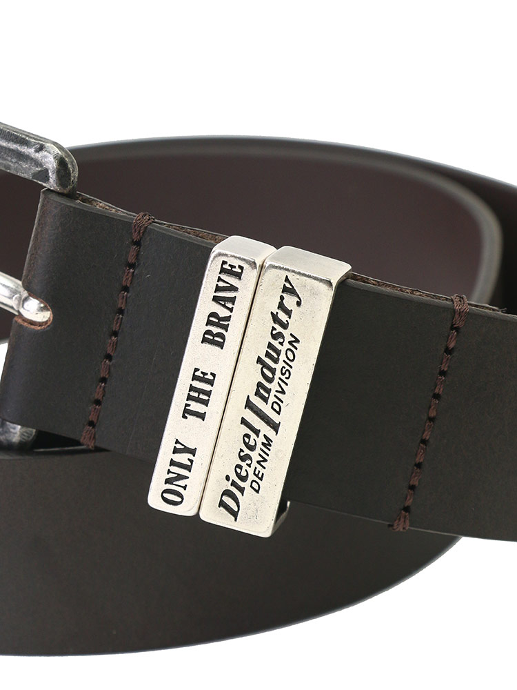 DIESEL (ディーゼル) レザー ピンバックル ベルト B-GUARANTEE-A