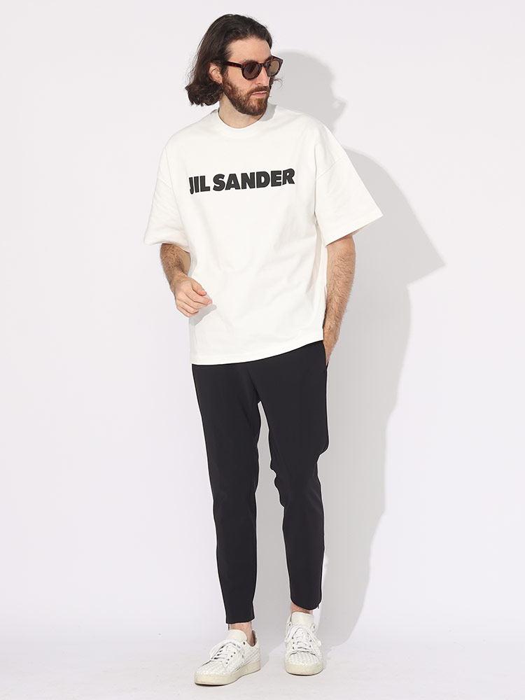 JIL SANDER (ジルサンダー) フロントロゴ クルーネック 半袖 Tシャツ