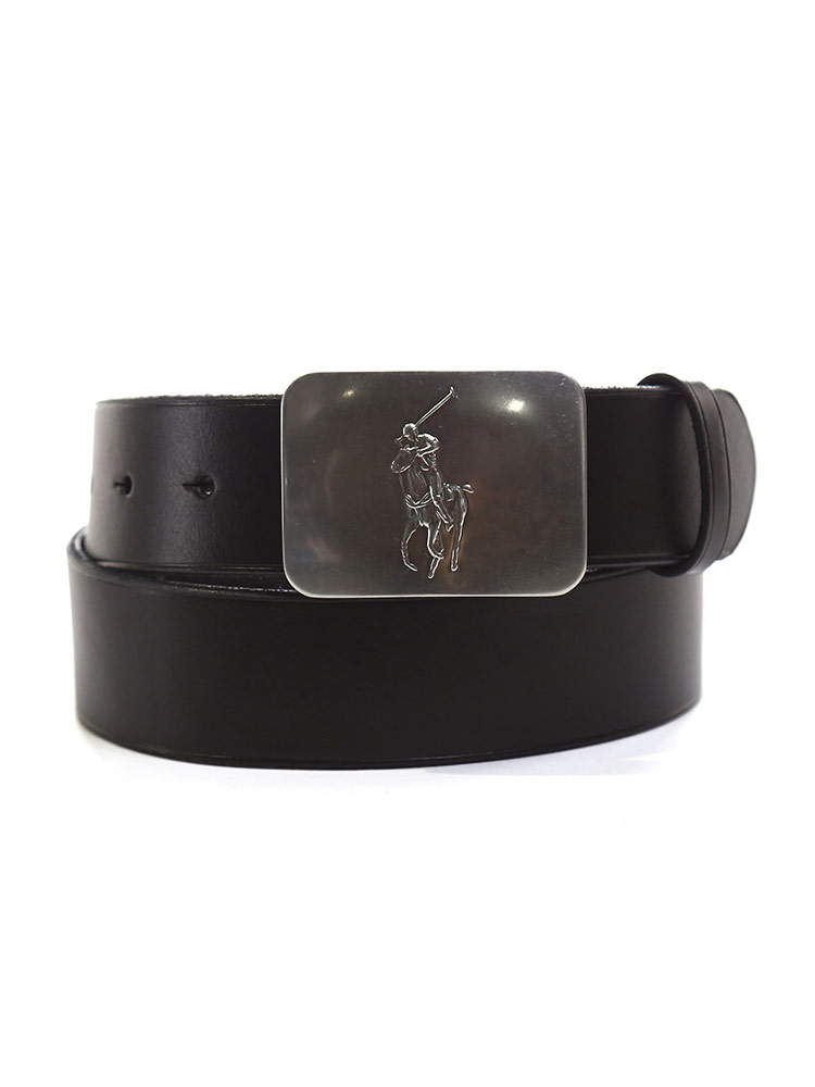 POLO RALPH LAUREN (ポロ ラルフローレン) ロゴプレート レザー ベルト