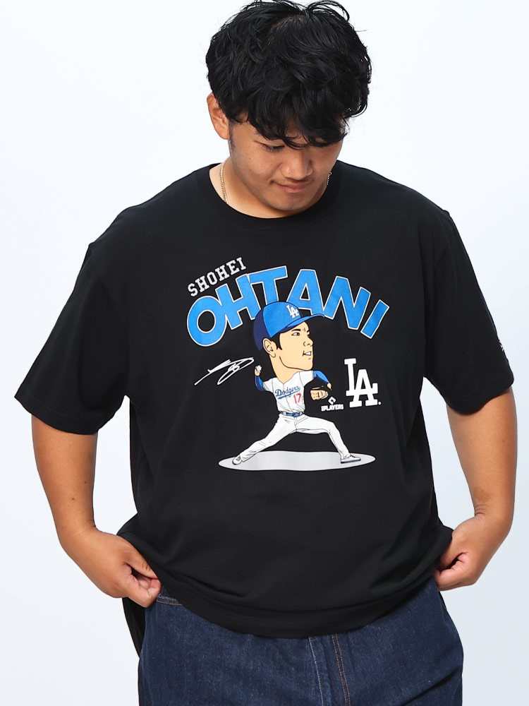 半袖 Tシャツ NEW ERA×MLB 大谷翔平×デコピンプリント トップス シャツ