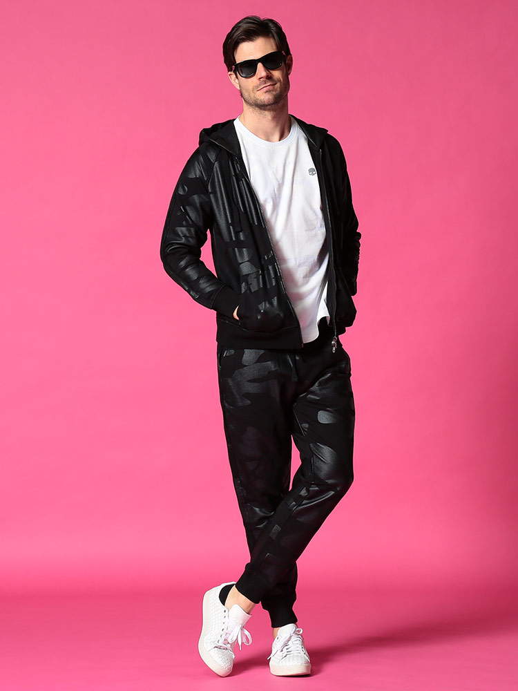 HYDROGEN (ハイドロゲン) 迷彩柄 フルジップ パーカー スウェット